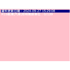 台北捷運紅線-R15劍潭站汽車即時剩餘車位